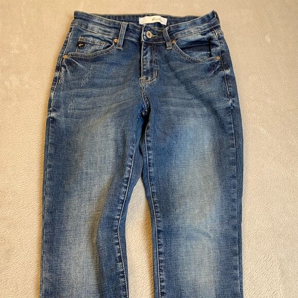 KanCan Womens Jeans Size 27 Distressed Skinny Blue Denim Cotton/Spandex - Picture 11 of 16